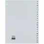 Separador Rexel PP, cinzento, alfabético, separador alfabético, polipropileno (PP), cinzento, A4+, 246 mm, 297 mm