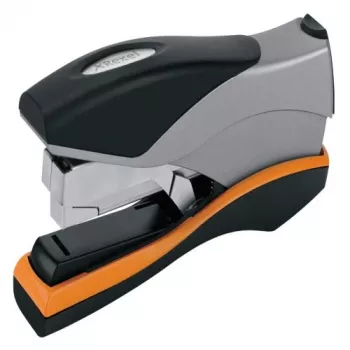 Agrafador manual Rexel Optima 40 Low Force prateado/preto, 40 folhas, preto, laranja, prateado, metal, 7 cm, 600 g, 40 x 190 x 80 mm