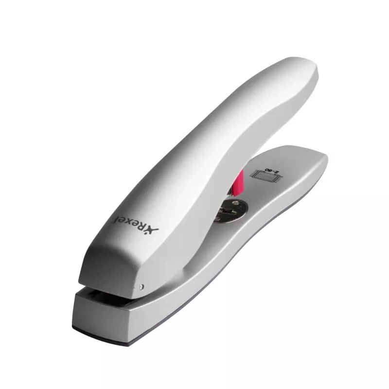 Rexel Odyssey 2100048 agrafador de alta resistência, 60 folhas, 30% menos esforço, prateado