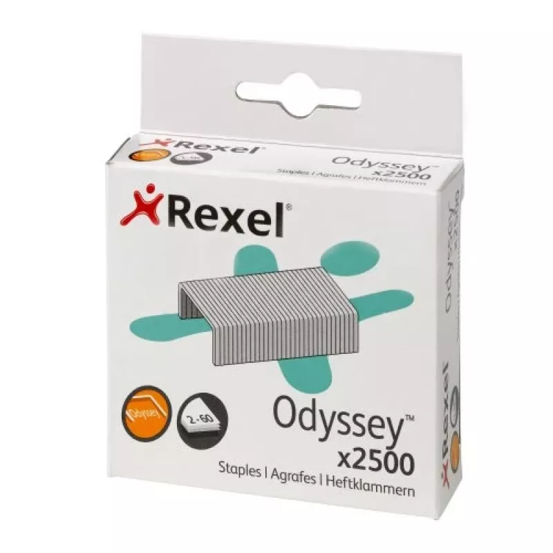 Rexel Odyssey 2100050 agrafos, aço galvanizado, 2500 unid.