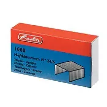 Agrafos Herlitz 8760514 1000 agrafos 24/6 metal