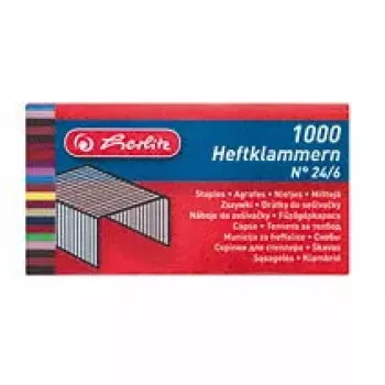 Agrafos Herlitz 8760514 1000 agrafos 24/6 metal