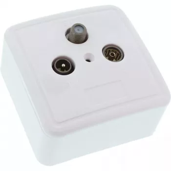 Tomada de antena blindada AP/UP conjunto InLine 69983