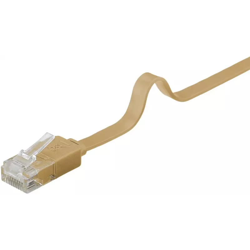 Cabo de rede Goobay 95882 castanho-claro 1,5 m Cat6 U/UTP