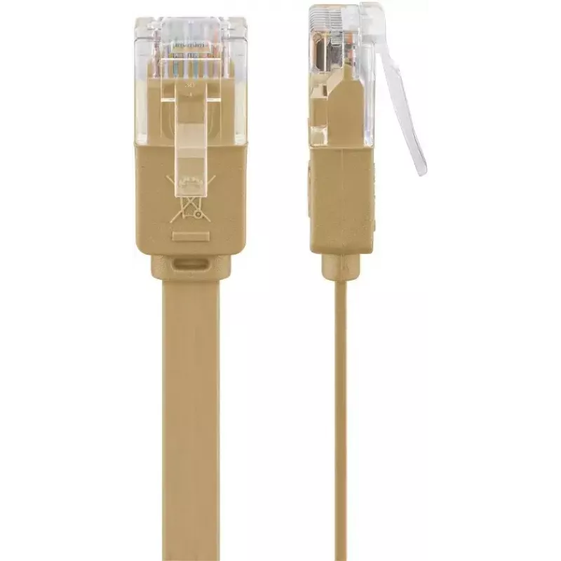 Cabo de rede Goobay 95886 castanho-claro 3 m Cat6 U/UTP