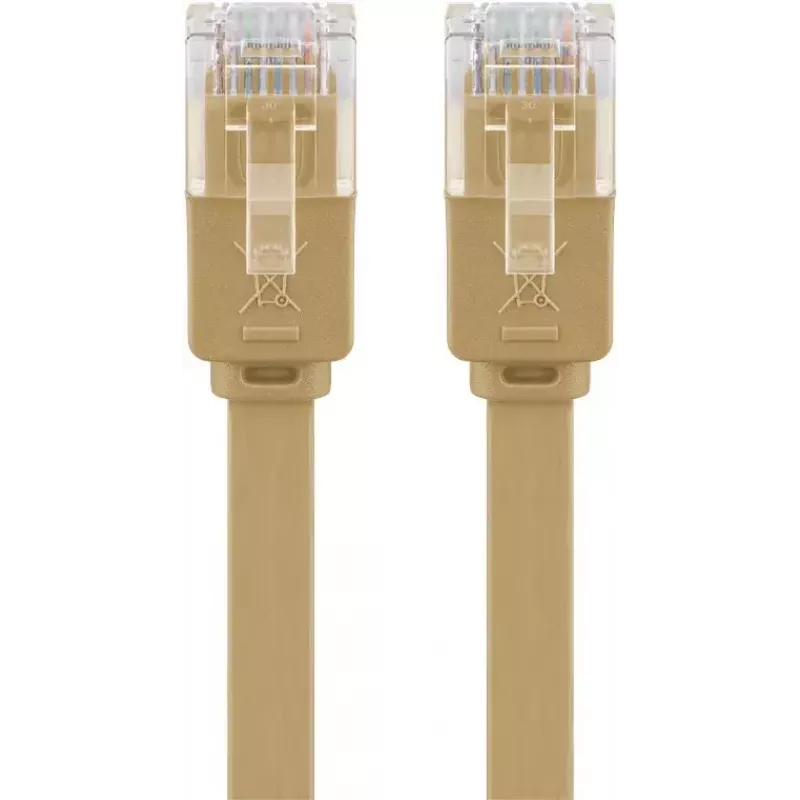 Cabo de rede Goobay 95886 castanho-claro 3 m Cat6 U/UTP