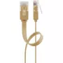 Cabo de rede Goobay 95886 castanho-claro 3 m Cat6 U/UTP