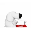 Dispensador de fita 3M Scotch C31 preto vermelho branco Dog-810
