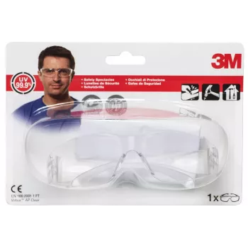 3M VAPCC óculos de proteção plástico transparente