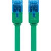 Cabo de rede plano Goobay CAT 6A U/UTP verde 5m