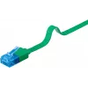Cabo de rede plano Goobay CAT 6A U/UTP verde 5m