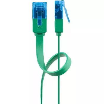 Cabo de rede plano Goobay CAT 6A U/UTP verde 5m