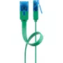 Cabo de rede plano Goobay CAT 6A U/UTP verde 5m