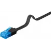 Cabo de rede plano Goobay CAT 6A U/UTP preto 5 m