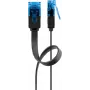 Cabo de rede plano Goobay CAT 6A U/UTP preto 5 m