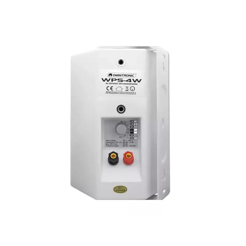 Altifalante de 2 vias Omnitronic 80710513 branco com fios 20 W
