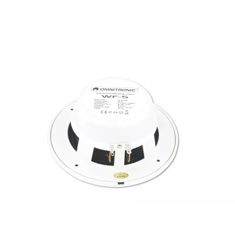 Altifalante de 2 vias Omnitronic 80710864 branco com fios 25 W