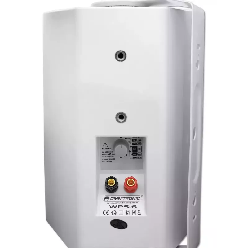 Altifalante de 2 vias Omnitronic 80710533 branco com fios 40 W