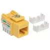 Intellinet 210584 tomada Keystone, Cat6, UTP, Punch-down, amarela
