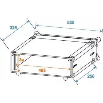Mala rígida Roadinger 30107192 alumínio preto prateado 525x400x180mm