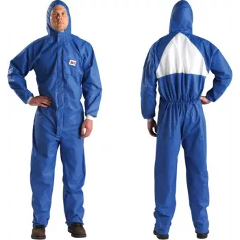 Fato de proteção 3M 4530 Azul Branco M adulto material SMS