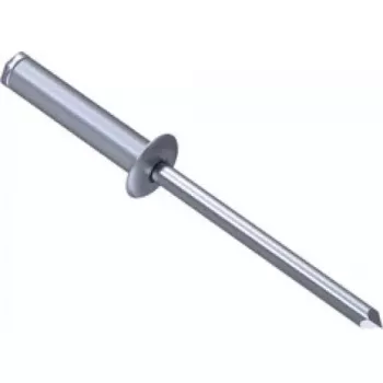 Rebite cego GESIPA 1433472 alumínio aço cinzento 6,5 mm cabeça 3 mm haste 12 mm comprimento