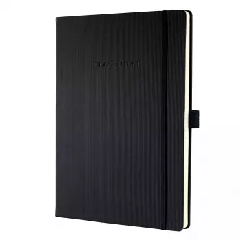 Caderno de notas Sigel CO108 A4 194 folhas preto