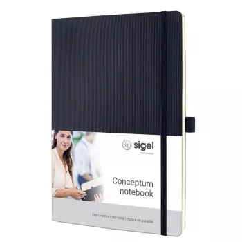 Caderno Sigel CO308 A4 194 folhas preto