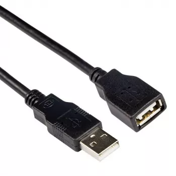 USB 2.0 ficha A macho - conector fêmea USB A preto 3,00 m ACT SB0036