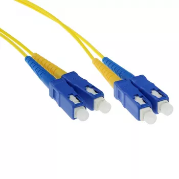 Cabo patch de fibra ótica LSZH monomodo 9/125 OS2 ACT 20 metros duplex com fichas SC