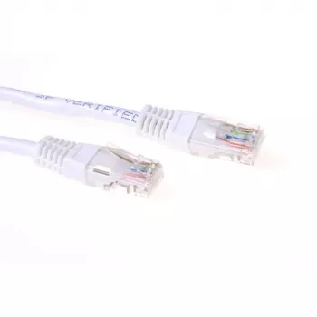 ACT Branco 2 metros Cabo de rede U/UTP CAT6A com fichas RJ45