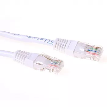 ACT Branco 0,5 metros Cabo de rede U/UTP CAT6 com fichas RJ45