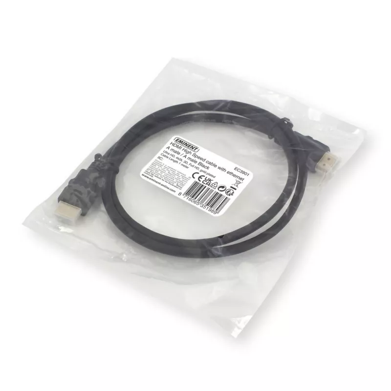Ewent EC3901 Cabo HDMI 1 m HDMI Tipo A (Standard) Preto