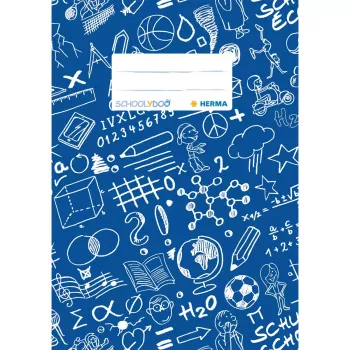 HERMA 19415 capa para cadernos SCHOOLYDOO, A5, azul, polipropileno