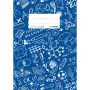 HERMA 19415 capa para cadernos SCHOOLYDOO, A5, azul, polipropileno