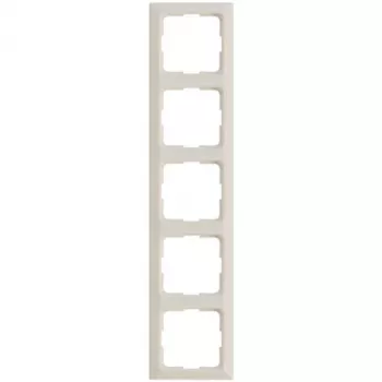 Legrand moldura 5 módulos para interruptores e tomadas modulares, modelo 776005, cor branco amêndoa