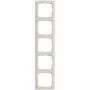 Legrand moldura 5 módulos para interruptores e tomadas modulares, modelo 776005, cor branco amêndoa