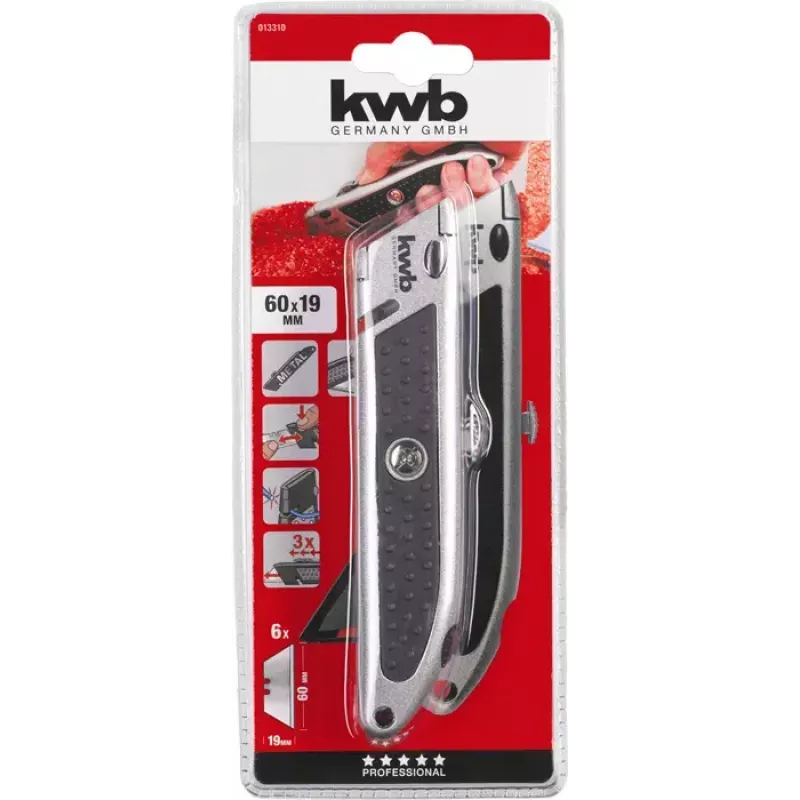 X-ato KWB 013310 160 mm de comprimento 6 cm lâmina 1,9 cm de largura