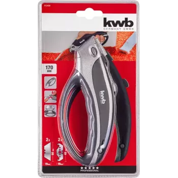 X-ato KWB 013400 preto Lâmina de barbear 170 mm de comprimento 6 cm lâmina