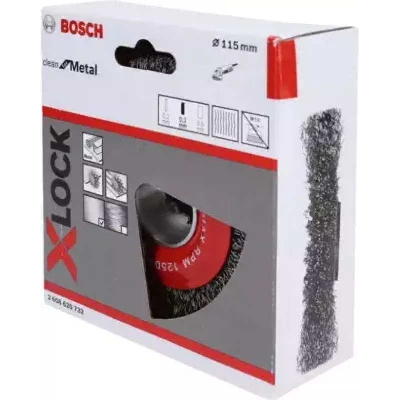 Bosch 2 608 620 732 acessório para rebarbadora escova de arame