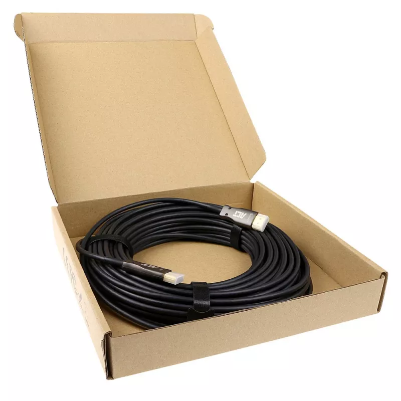 ACT cabo ótico ativo HDMI de 15 metros v2.0 ficha HDMI-A - ficha HDMI-A