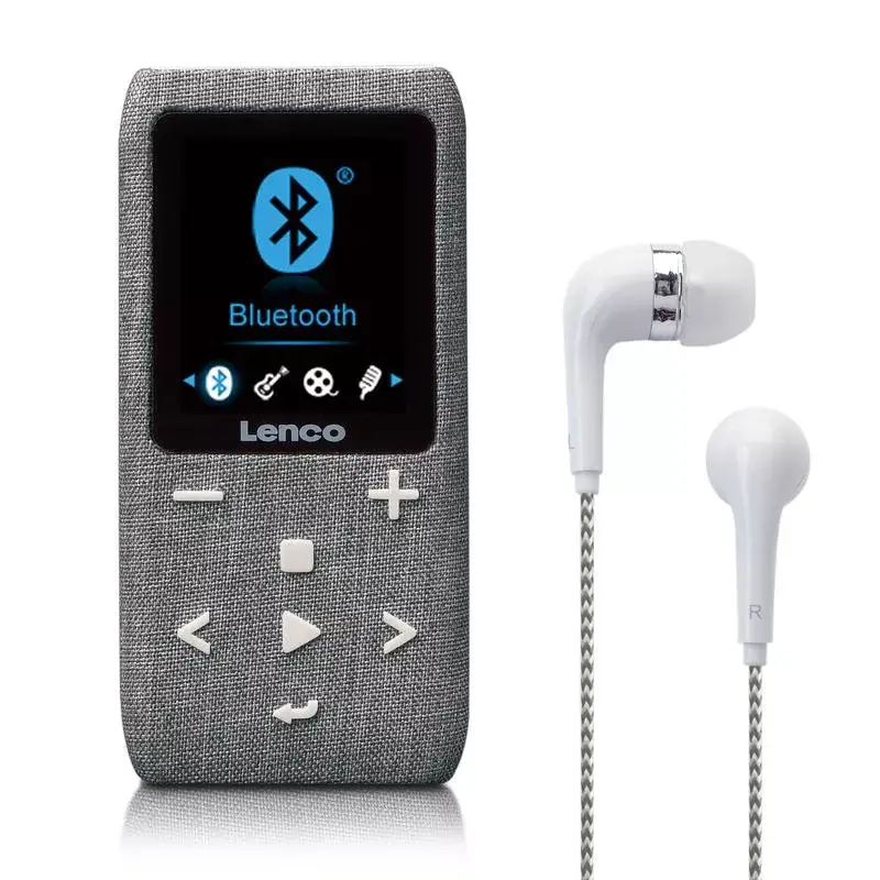 Leitor MP4 Lenco Xemio-861 8 GB cinzento USB 3.2 rádio FM