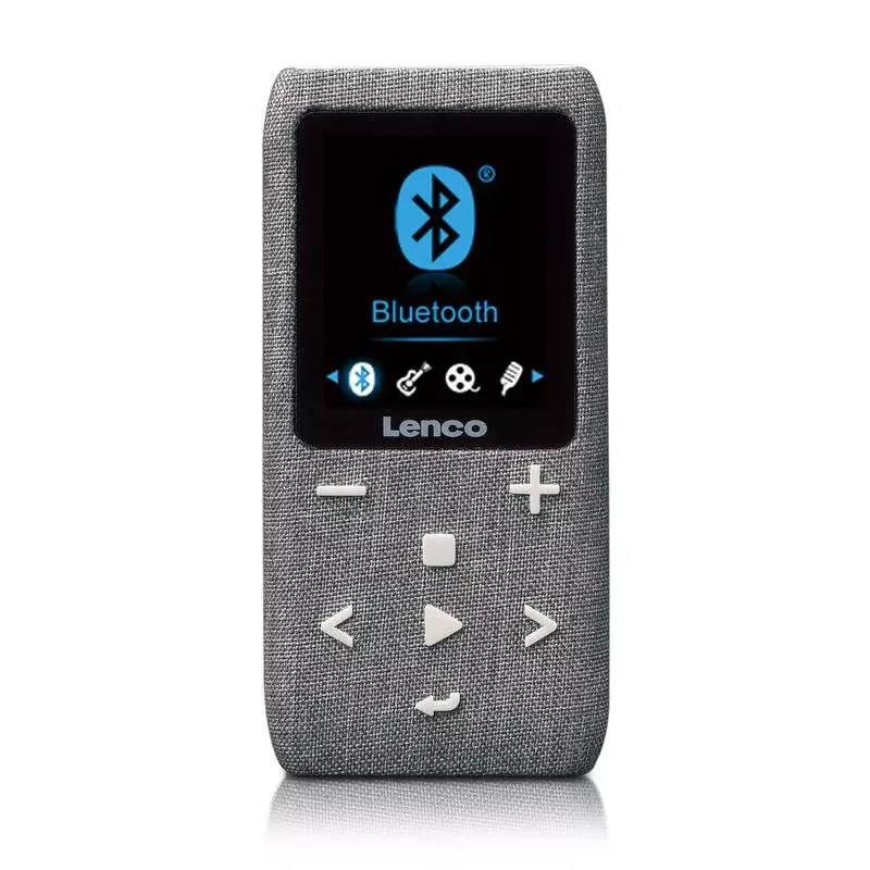 Leitor MP4 Lenco Xemio-861 8 GB cinzento USB 3.2 rádio FM