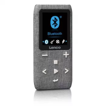Leitor MP4 Lenco Xemio-861 8 GB cinzento USB 3.2 rádio FM