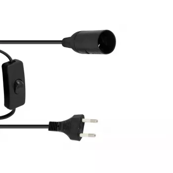 Cabo de alimentação Eurolite 51100666 preto 1,7 m H05VV-F 230 V