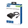Leitor de cartões smartcard eID USB-C externo ACT, preto