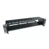 Painel de fibra ACT High Density 2HE para 12 cassetes MTP®-MPO / placas adaptadoras Keystone
