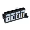 Placa adaptadora ACT para 4 x Keystone FTP, adaptador, preto, 1 unid.