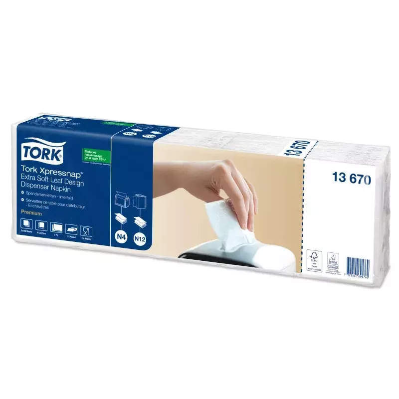 Guardanapos de papel Tork 13670 branco 500 unid.