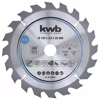 Disco de serra circular KWB 584557 com pastilhas de metal duro 1 unid.